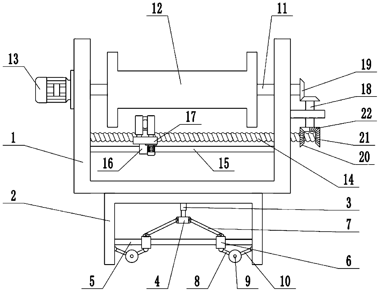 Winding device used for flexible LED filament production