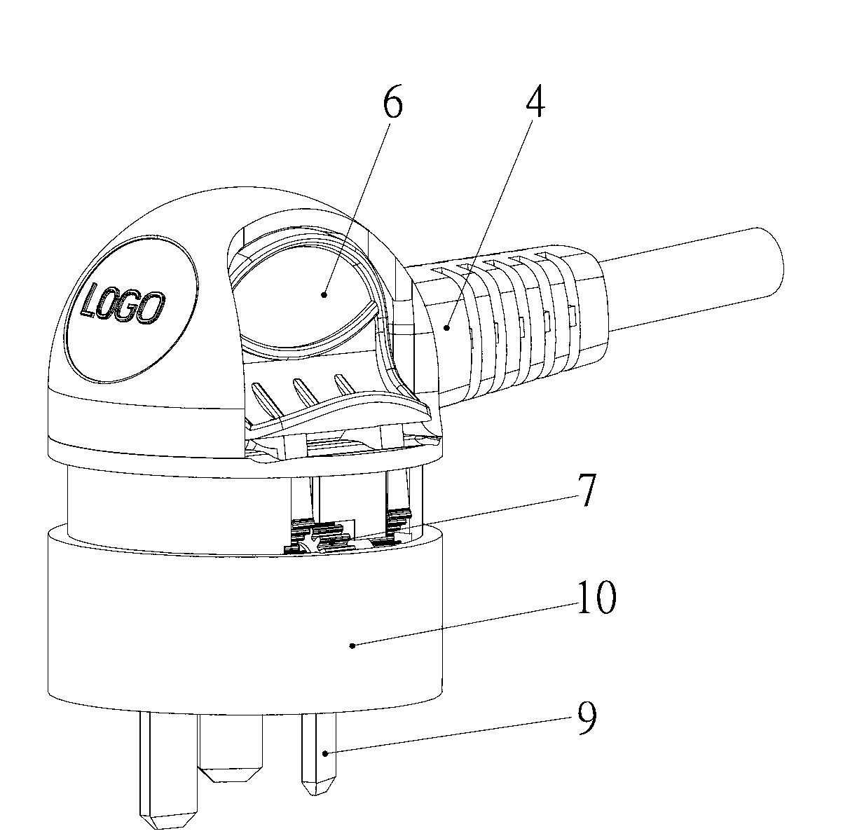 Plug with unplugging assisting function