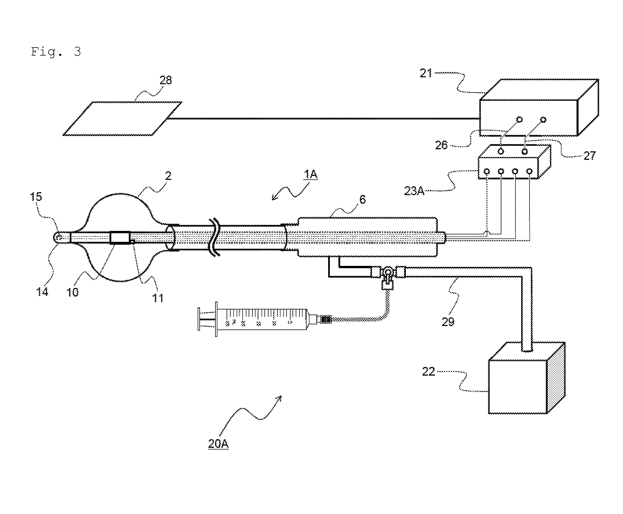 Ablation catheter with balloon and ablation catheter system with balloon