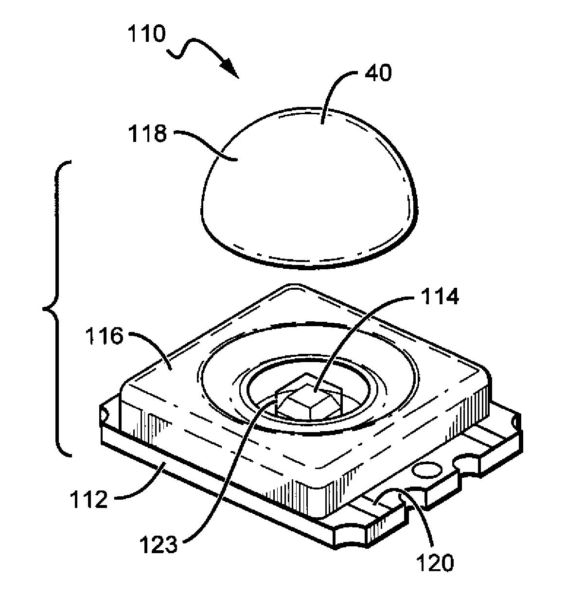 Light transmission control for masking appearance of solid state light sources