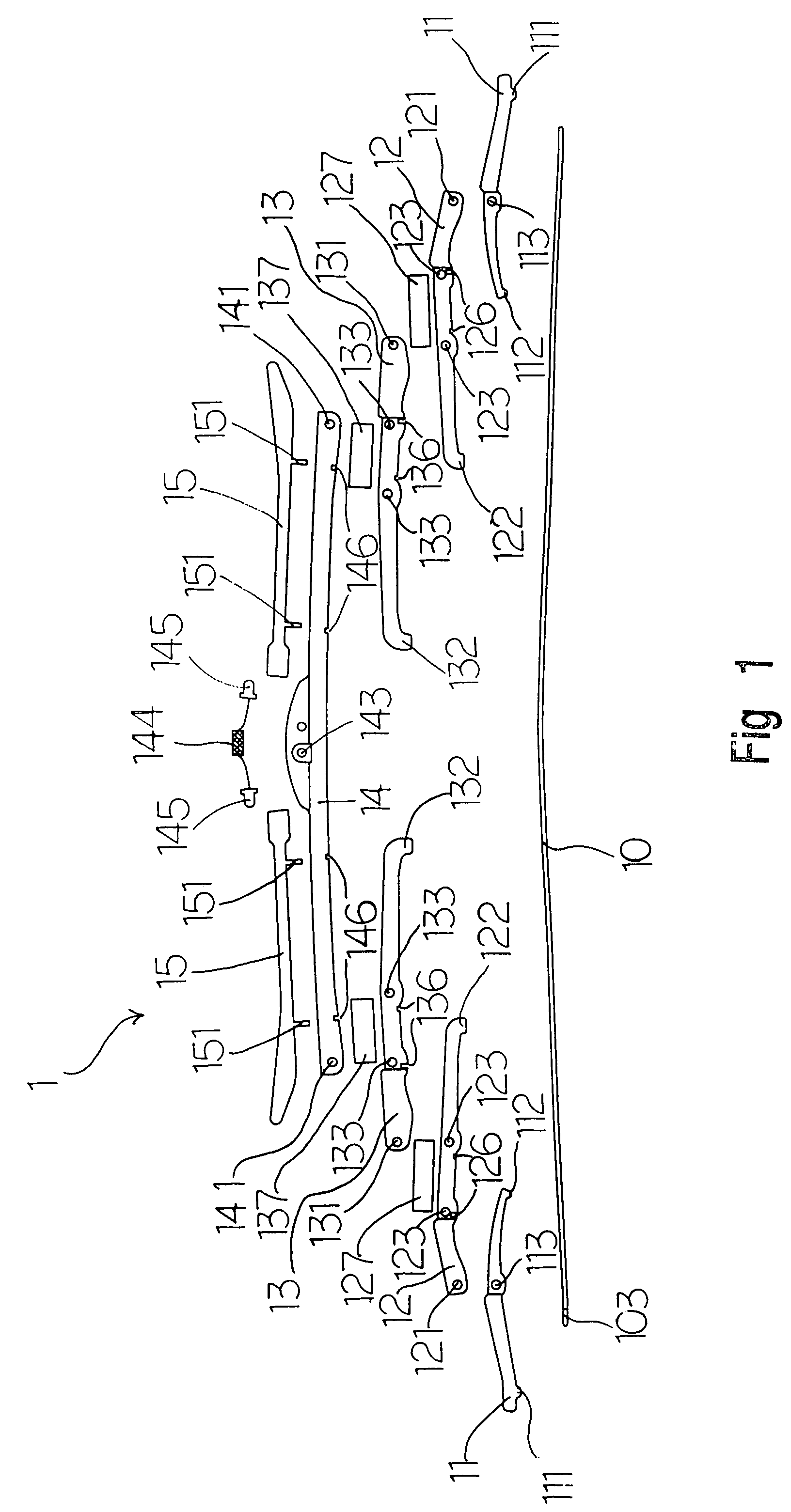 Automobile wiper holder with pressurized stability, warning effect and variable size