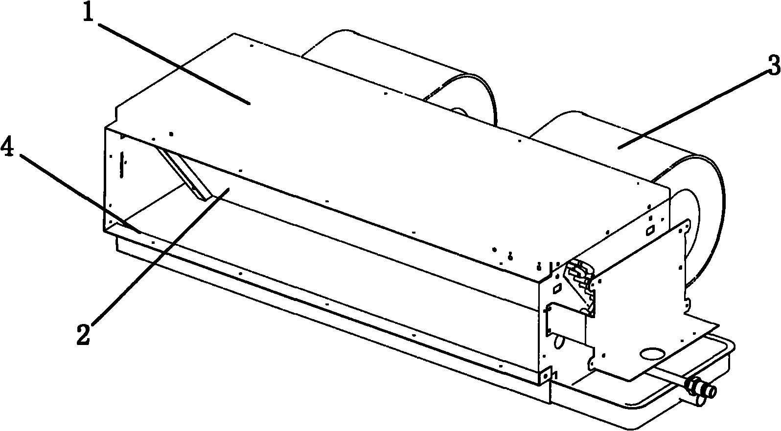 Filter screen structure of indoor unit of low-static pressure type air-conditioner