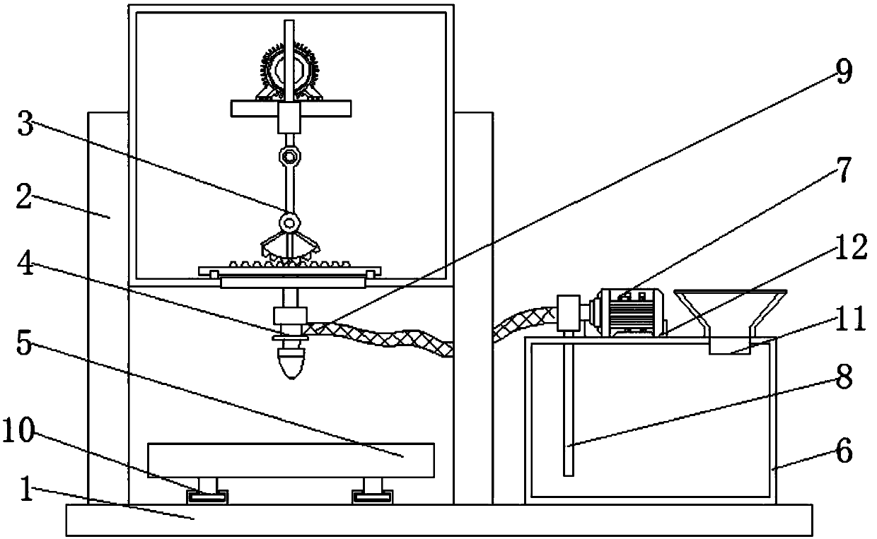 Paint spraying device for electronic product circuit board