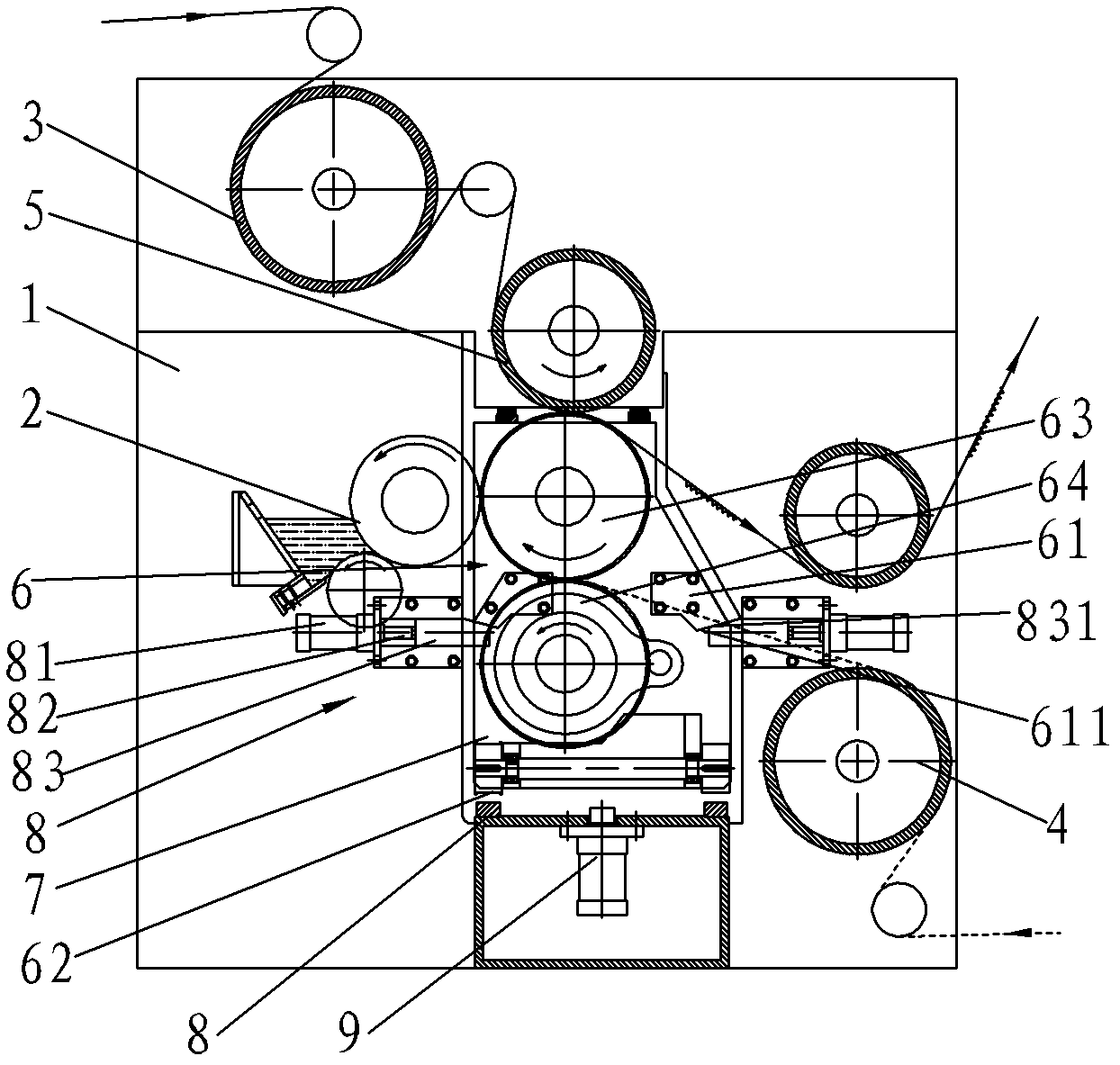 Corrugated machine provided with fast fixing device of corrugated wheel set