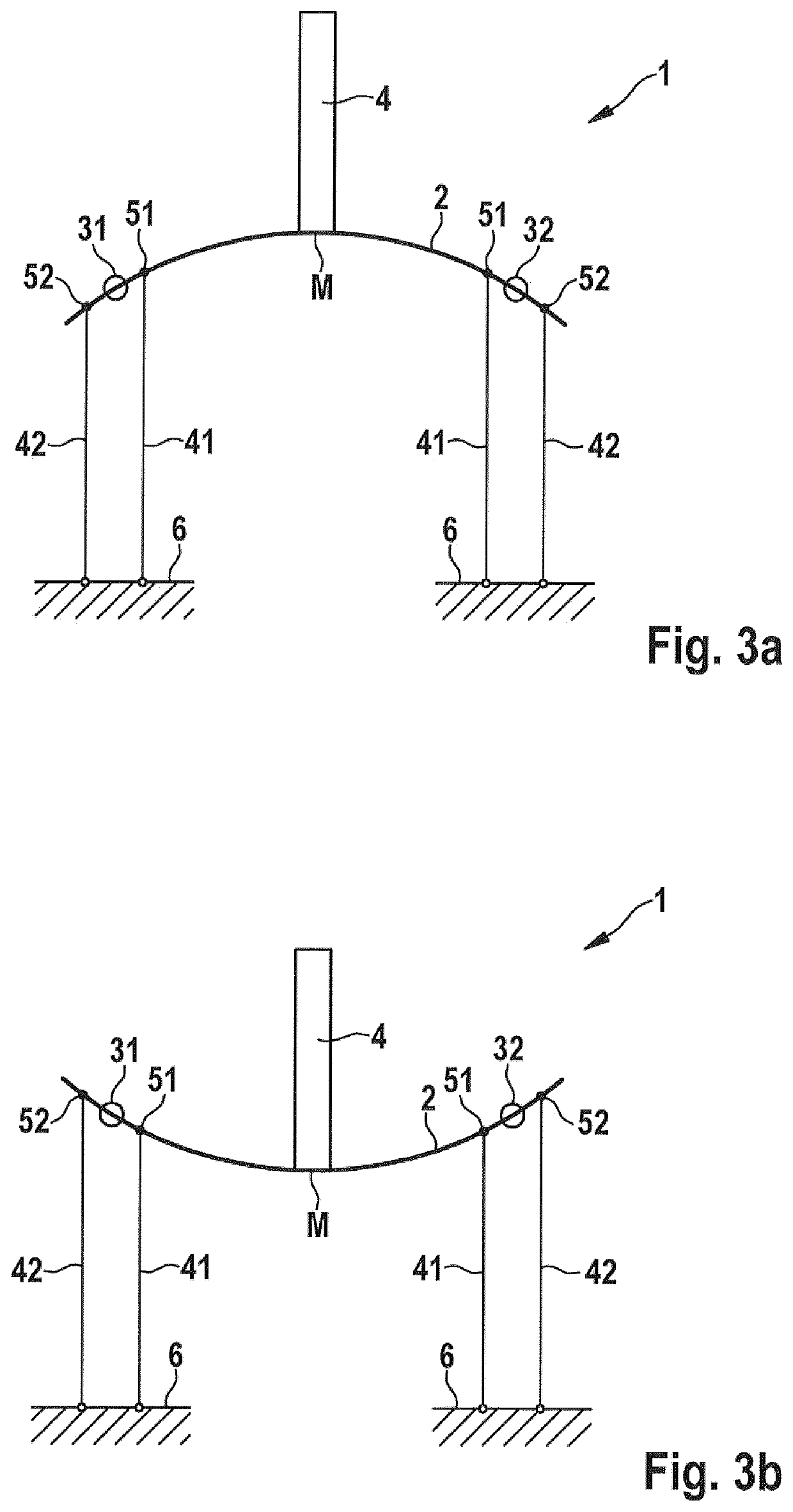 Bistable actuator device having a shape memory element