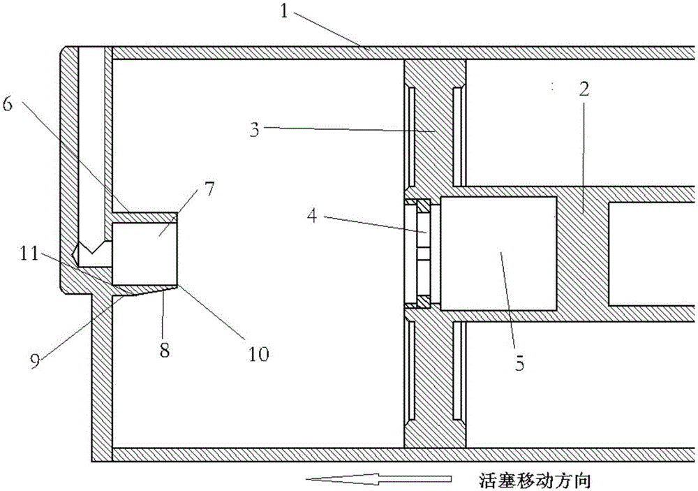 Simulation realization method of hydraulic cylinder with irregular tail end buffering mechanism