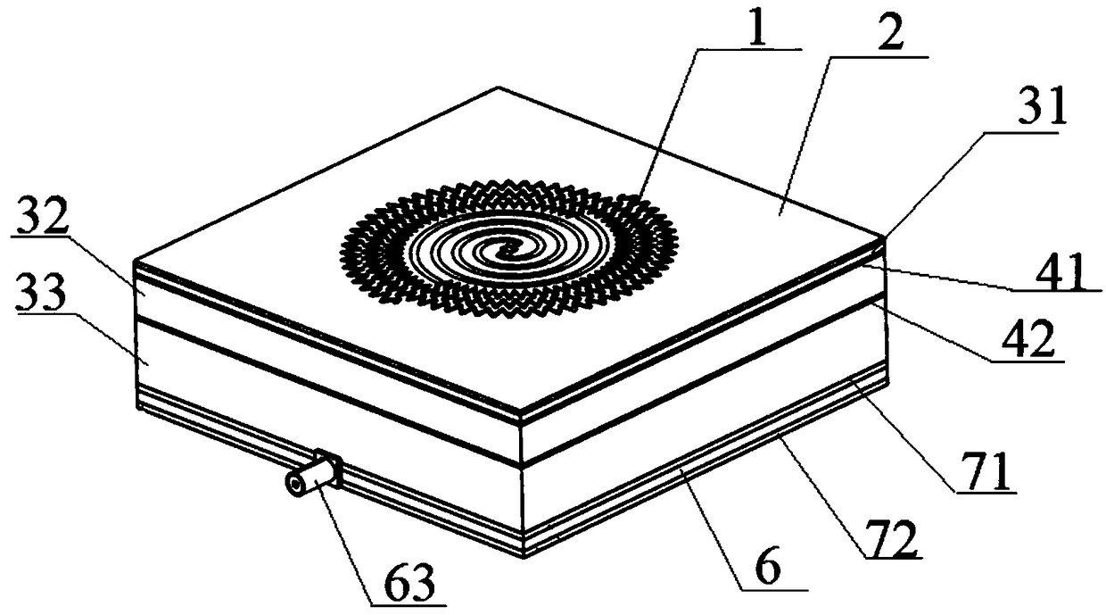 Miniaturized ceramic-based wideband planar spiral antenna