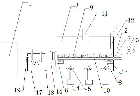 A screw air compressor cooling device