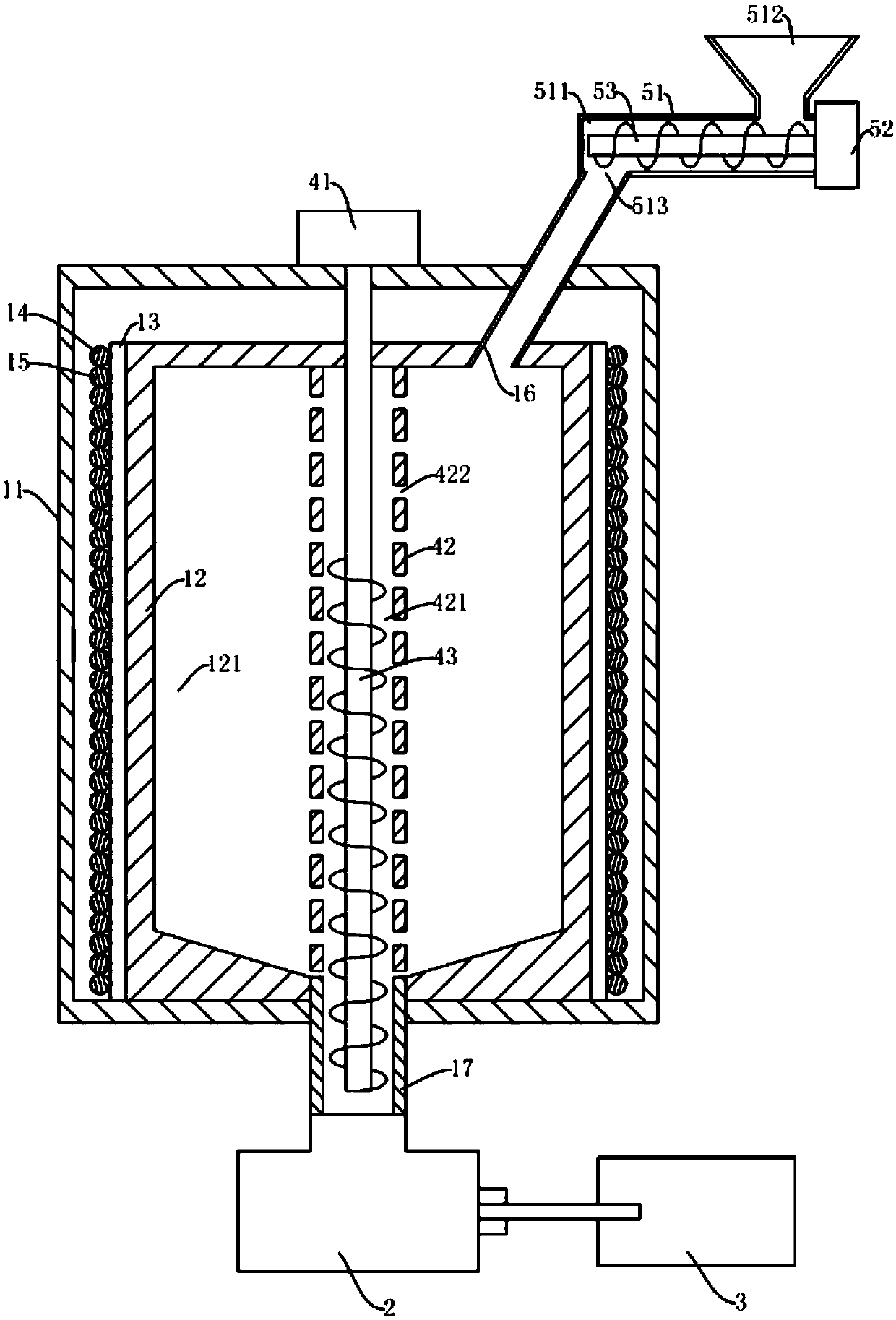 Metal casting blank continuous manufacturing device and method capable of providing pressure casting