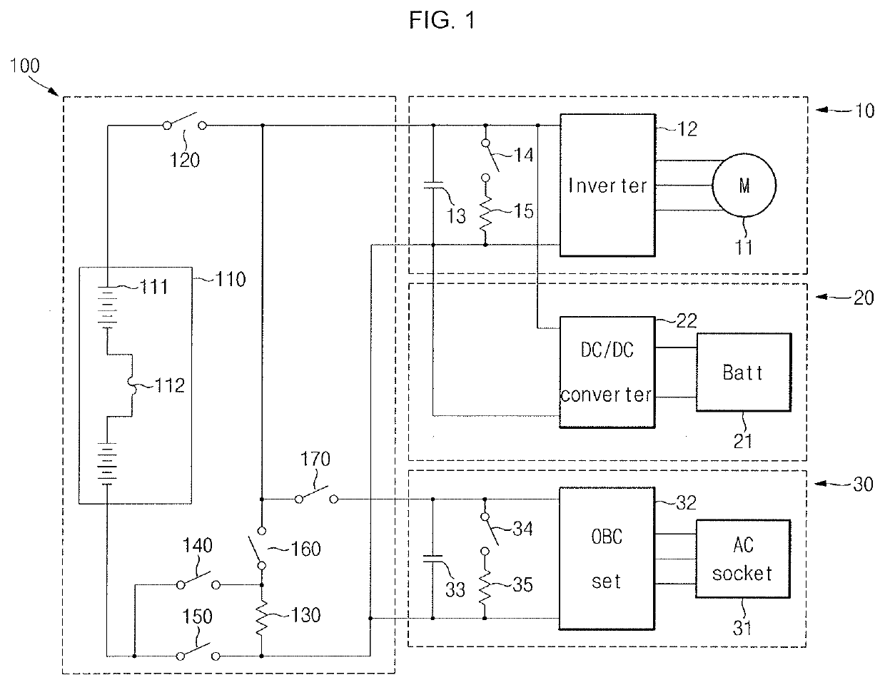 Power supply system for driving vehicle