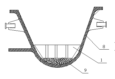 Method for treating desulfuration slag through grating