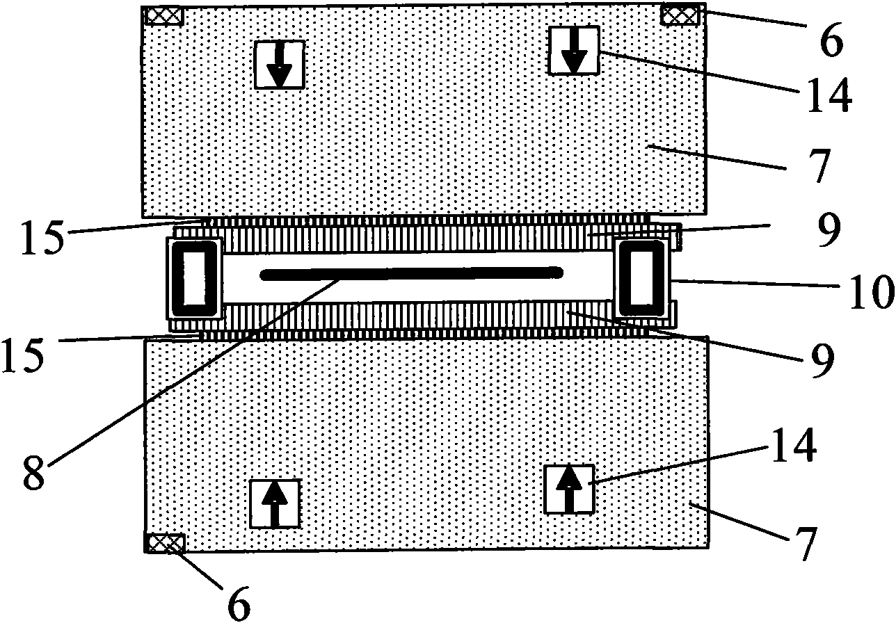 Test device for static properties of triaxial miniature accelerometer and test method thereof