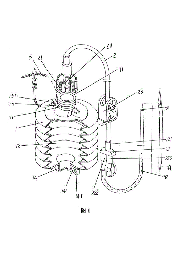 Hollow negative pressure drainage container