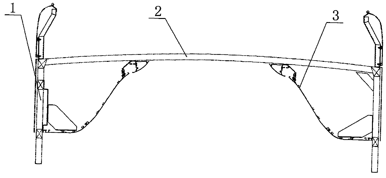 Passenger car air duct installation structure