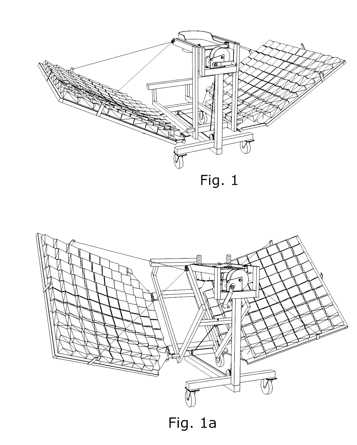 Concentrating solar collector and pre-formed fresnel array reflector panel