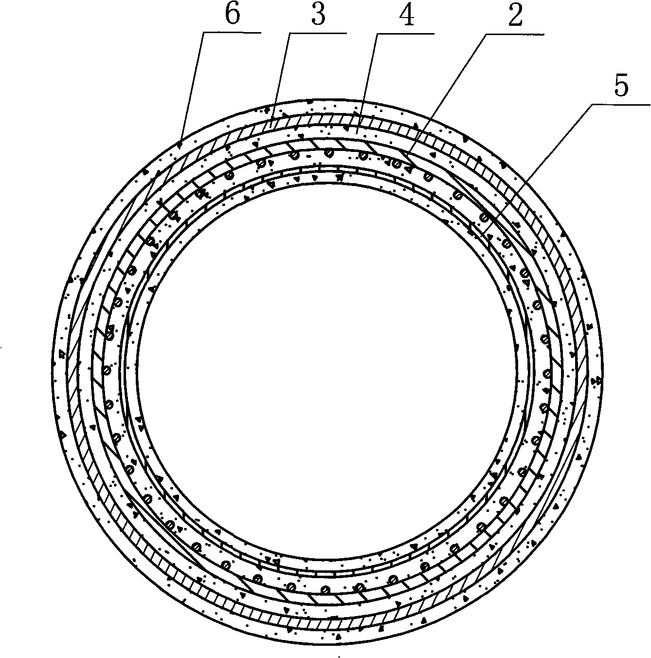 Steel faucet concrete ceiling coil with steel cylinder