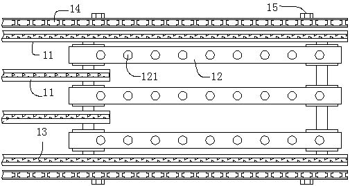 Sheet material feeding and conveying device