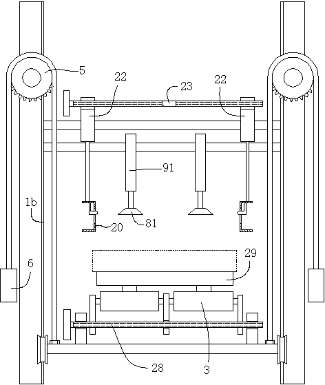 Sheet material feeding and conveying device