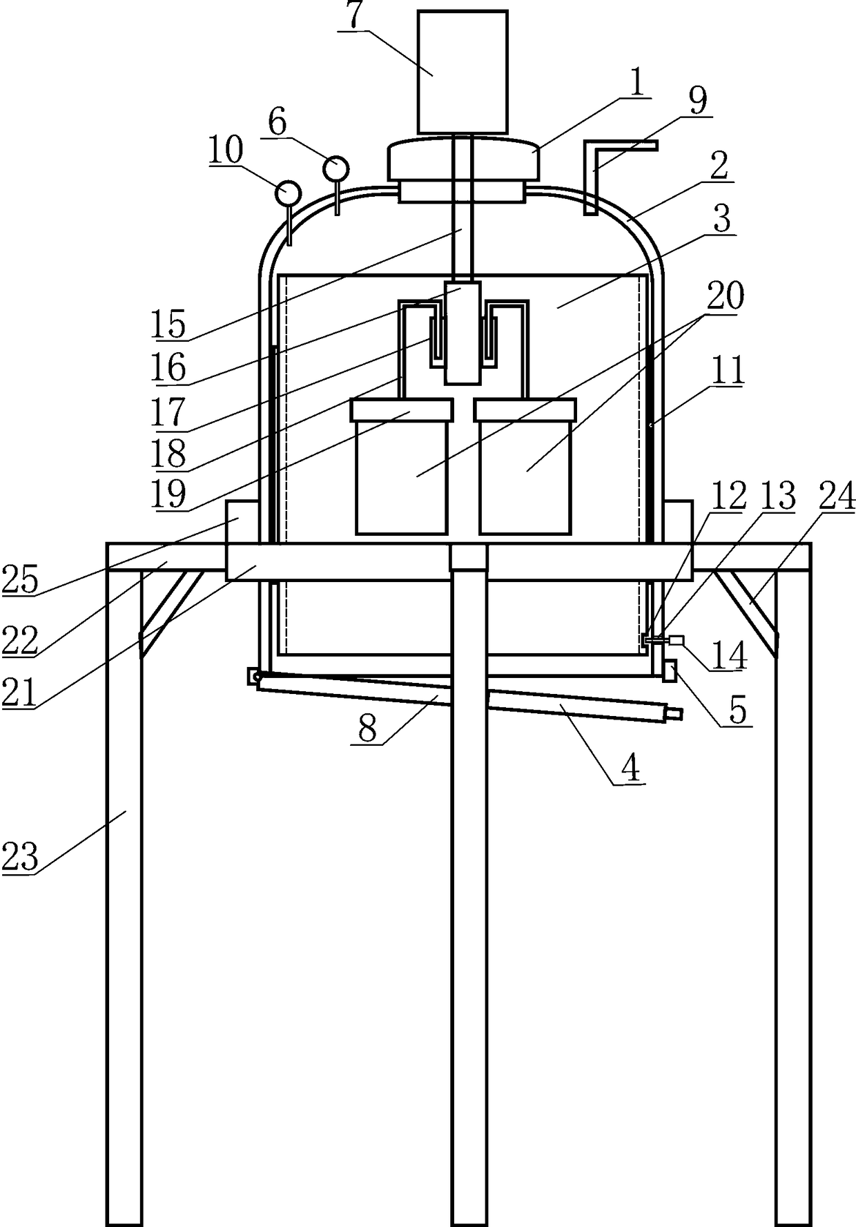 Rotary extraction inner sleeve-type extraction tank