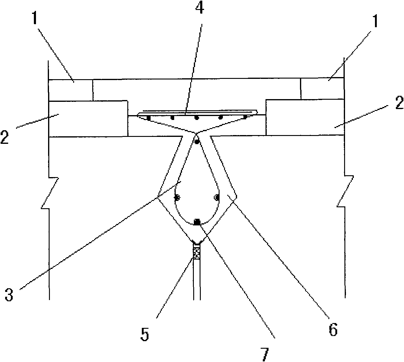 Novel composite maintaining method of hinged joint of bridge