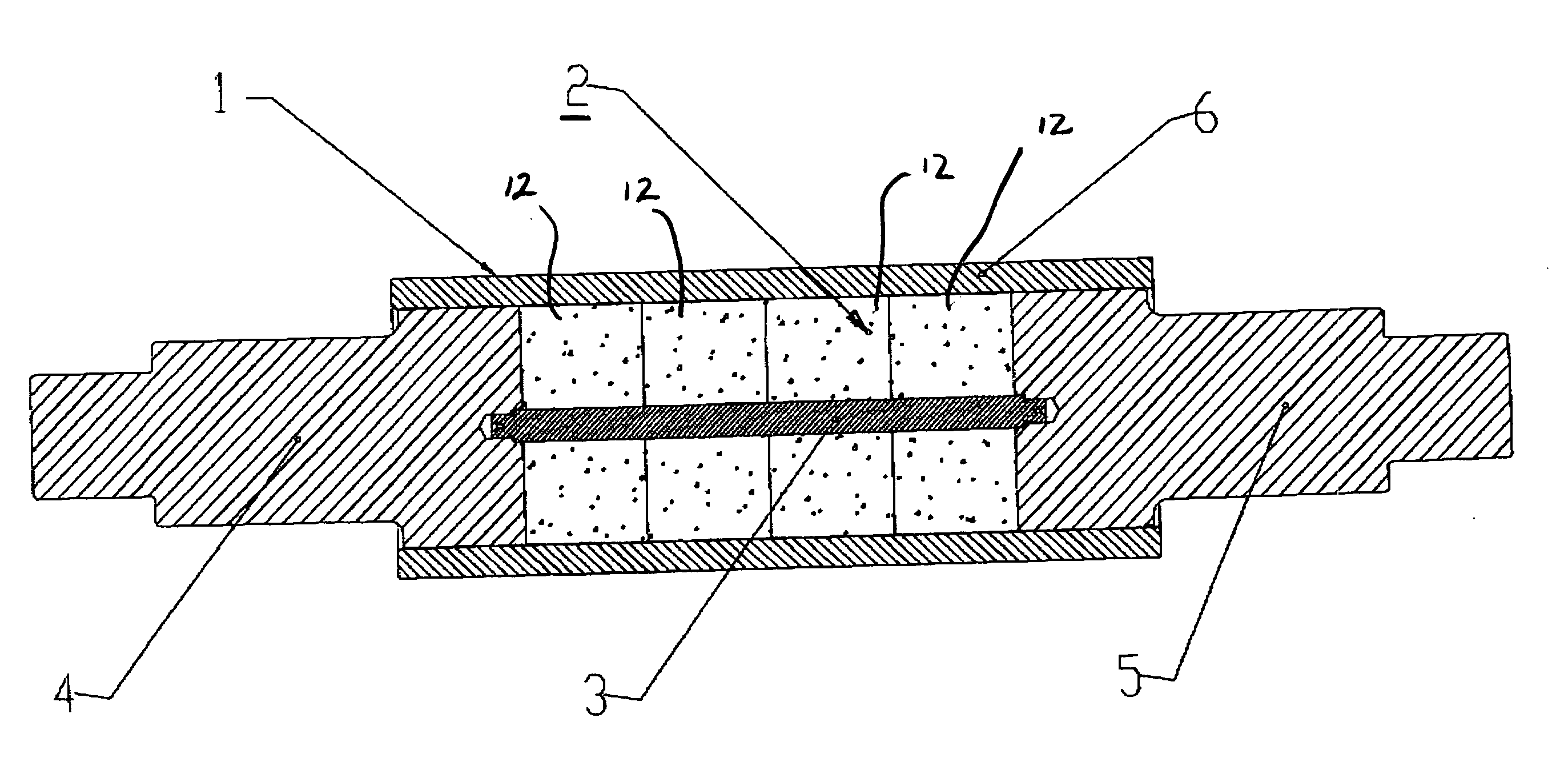 Permanent magnet rotor construction wherein relative movement between components is prevented