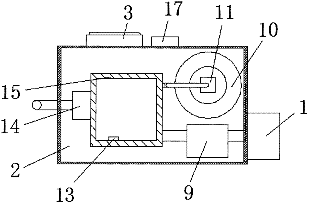 Oxygen inhaling device for heart and cerebral vessels nursing