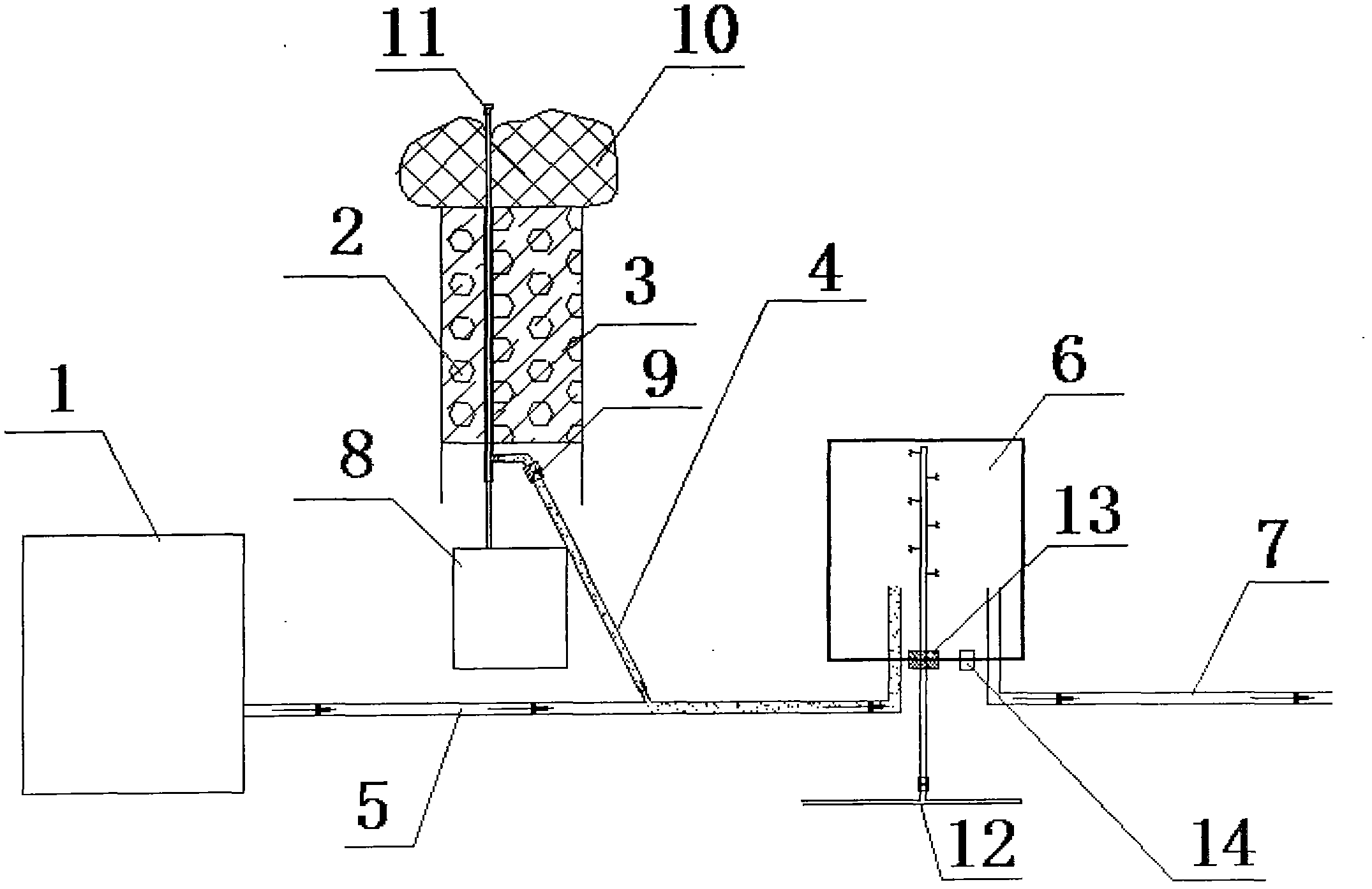 Gas-slag separation and recovering system for drilling construction