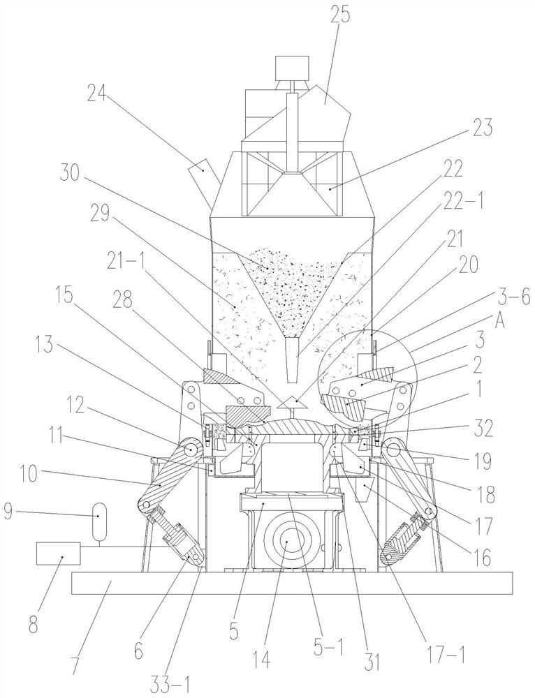 Stripping and grinding machine for separating iron particles and silicate minerals from steel slag, and using method thereof