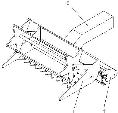 Double-tier cutter of combine harvester