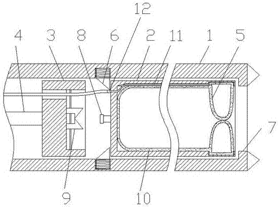 Reciprocating type sampling method and device for gas content fixed-point sampling