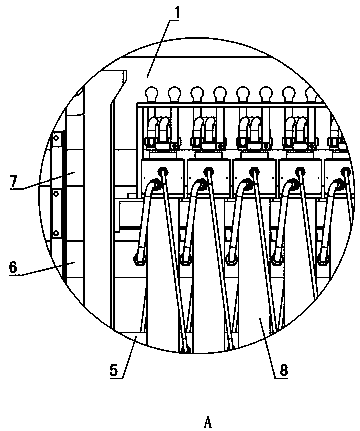 Detection method of gas reaction concentration and detection device