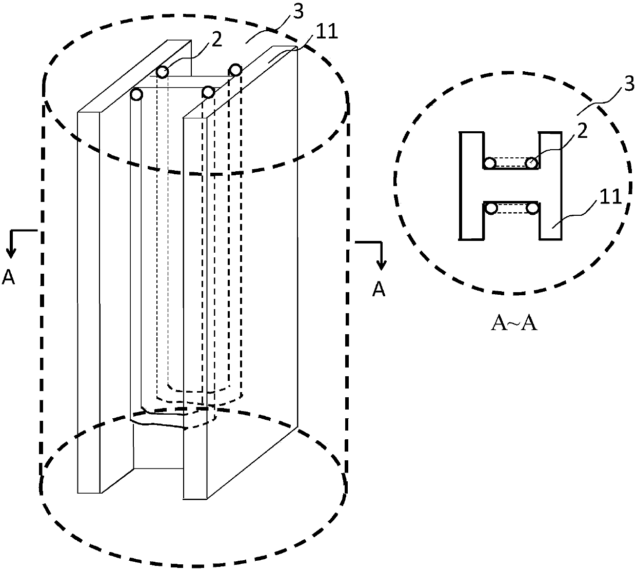 A combined cooling, heating and power generation high-pressure rotary spraying core-inserted composite pile system and its construction method