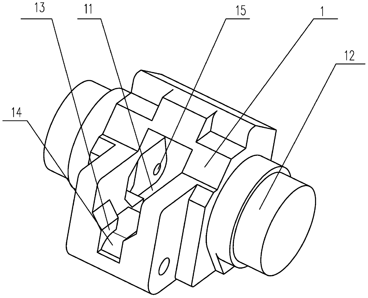 Separating anti-drop moving contact for molded case circuit breaker