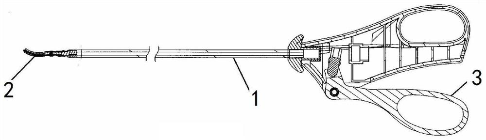 Great saphenous vein blood vessel collateral cutting scissor device and using method