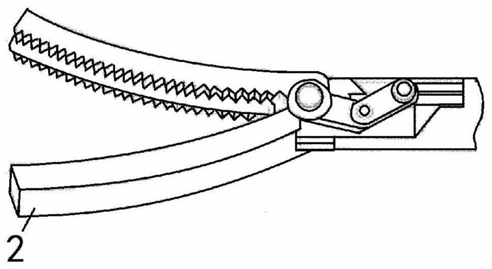 Great saphenous vein blood vessel collateral cutting scissor device and using method