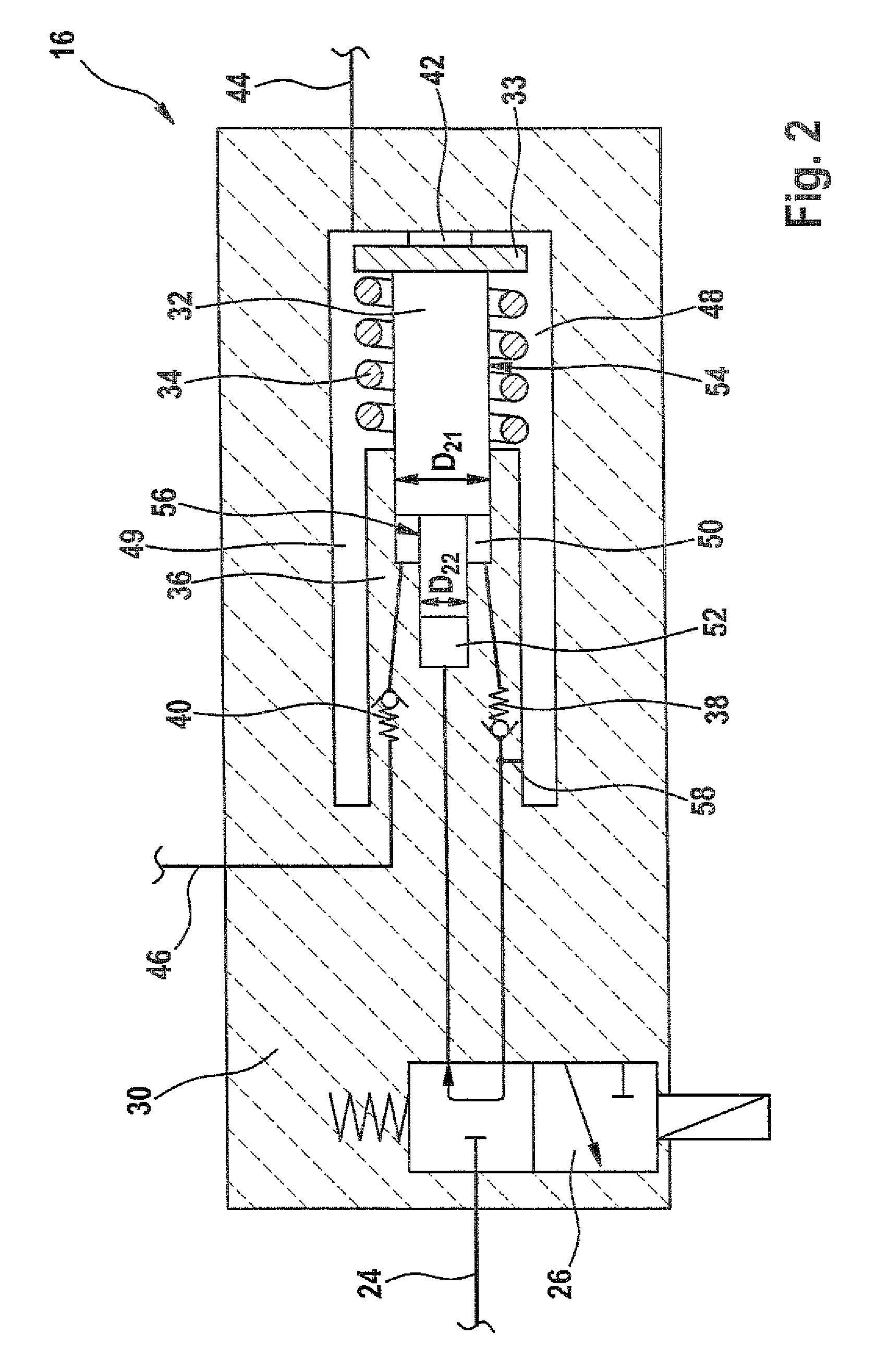 Pressure boosting system for at least one fuel injector