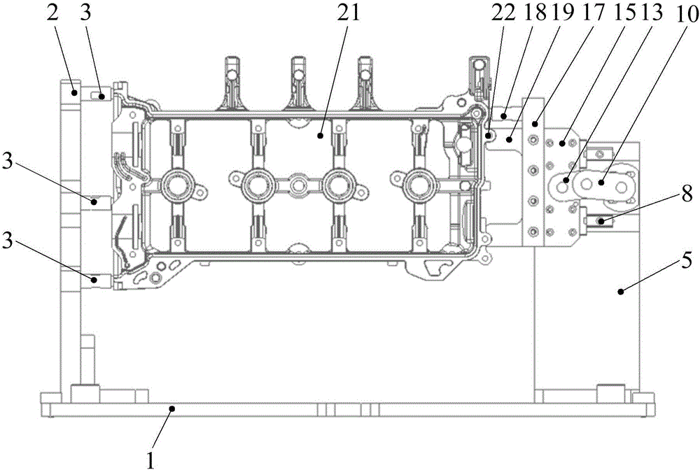 Fixture for grinding pressure casting