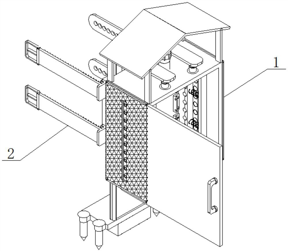 Electrical cabinet capable of being installed at multiple angles and having ventilation and fire prevention functions