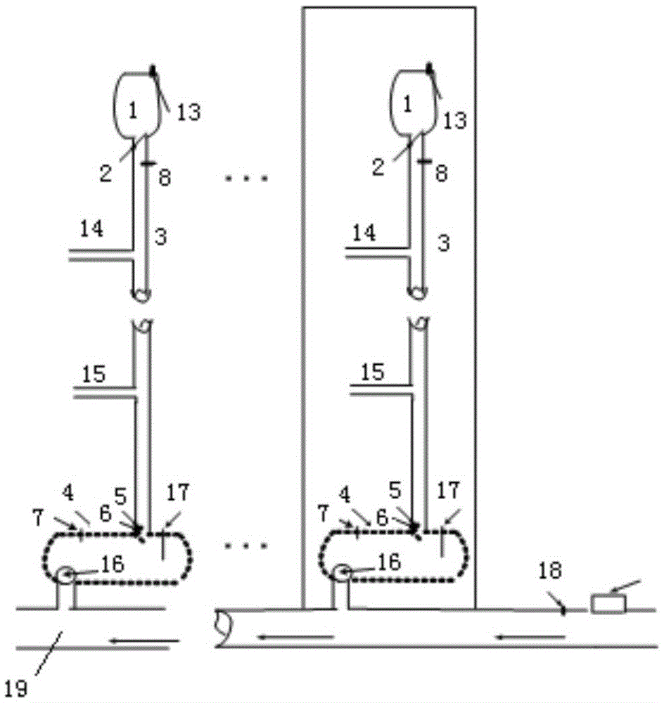 Distributed non-negative pressure power-saving water supply control system and method for residential quarters