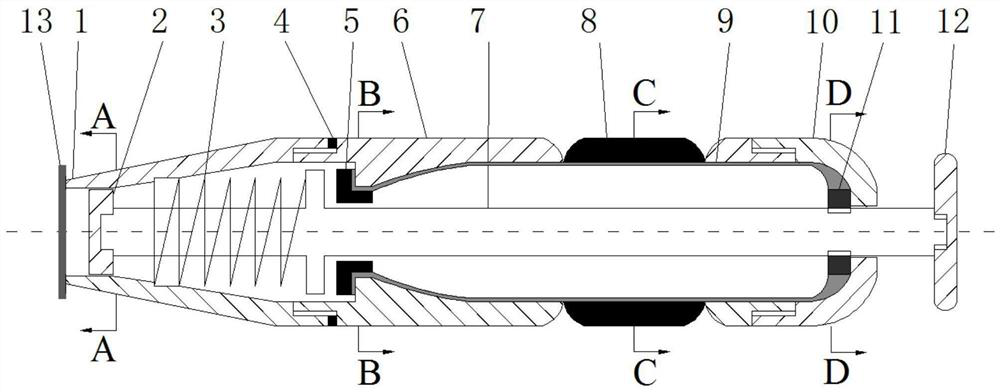 Pen type auxiliary tool in resistance strain gauge pasting process