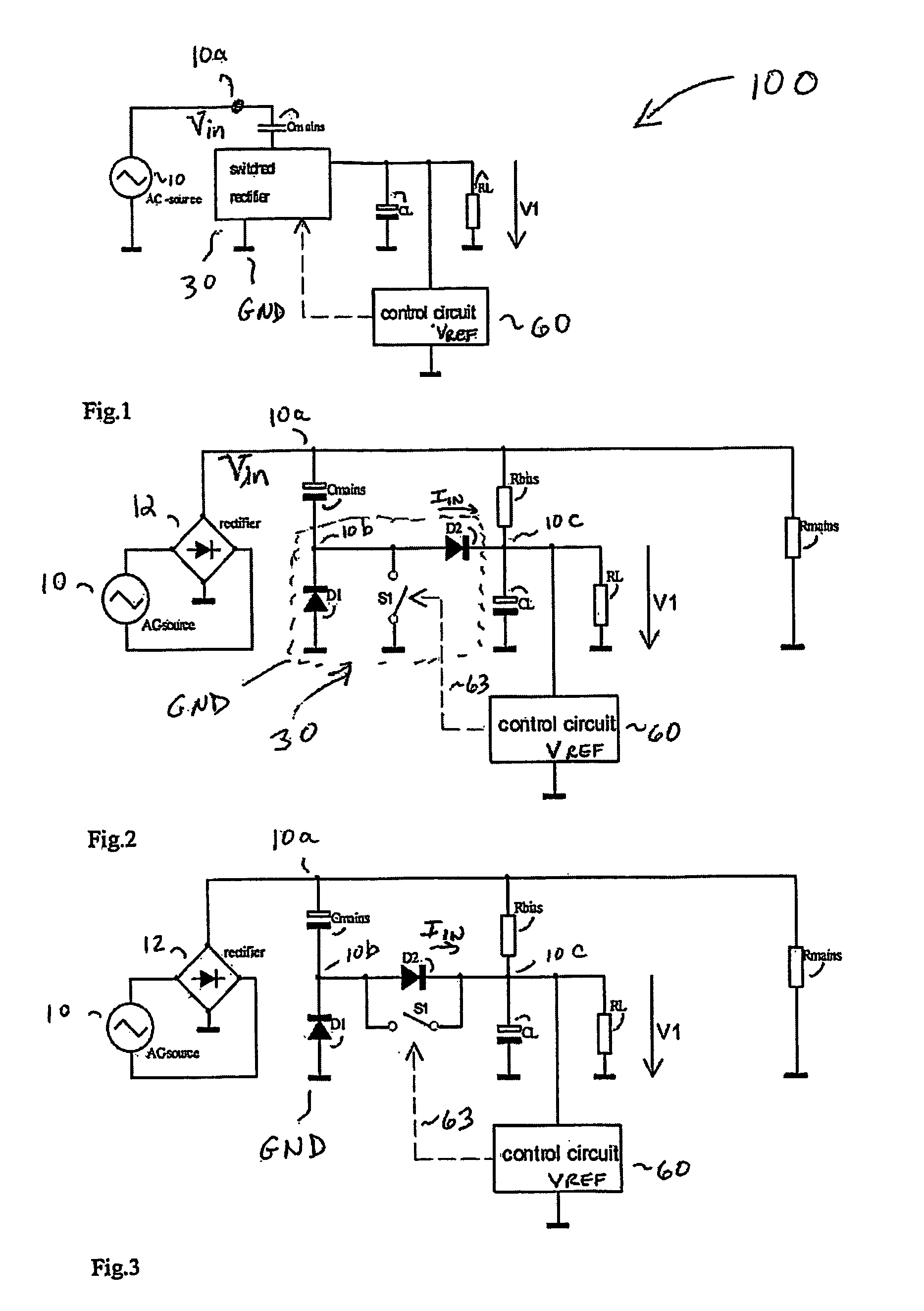 Capacitively coupled power supply