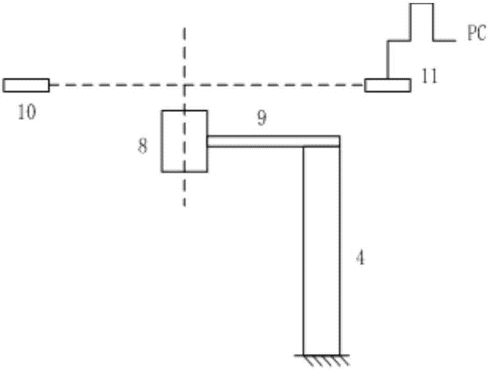 Acoustic elasticity technology-based electric propulsion field micro-thrust transient measurement system