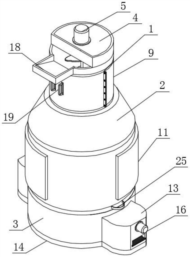 Drying device with heating pretreatment function for white carbon black processing