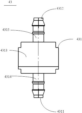 Air-water supply system for endoscope and endoscope