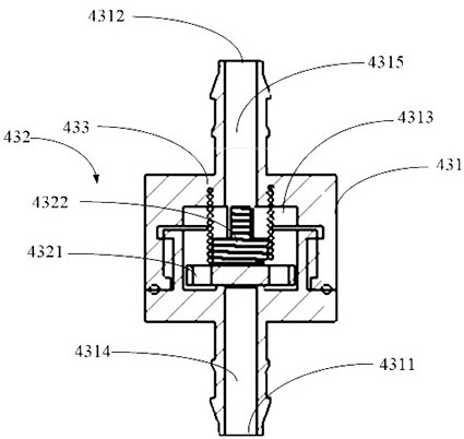 Air-water supply system for endoscope and endoscope