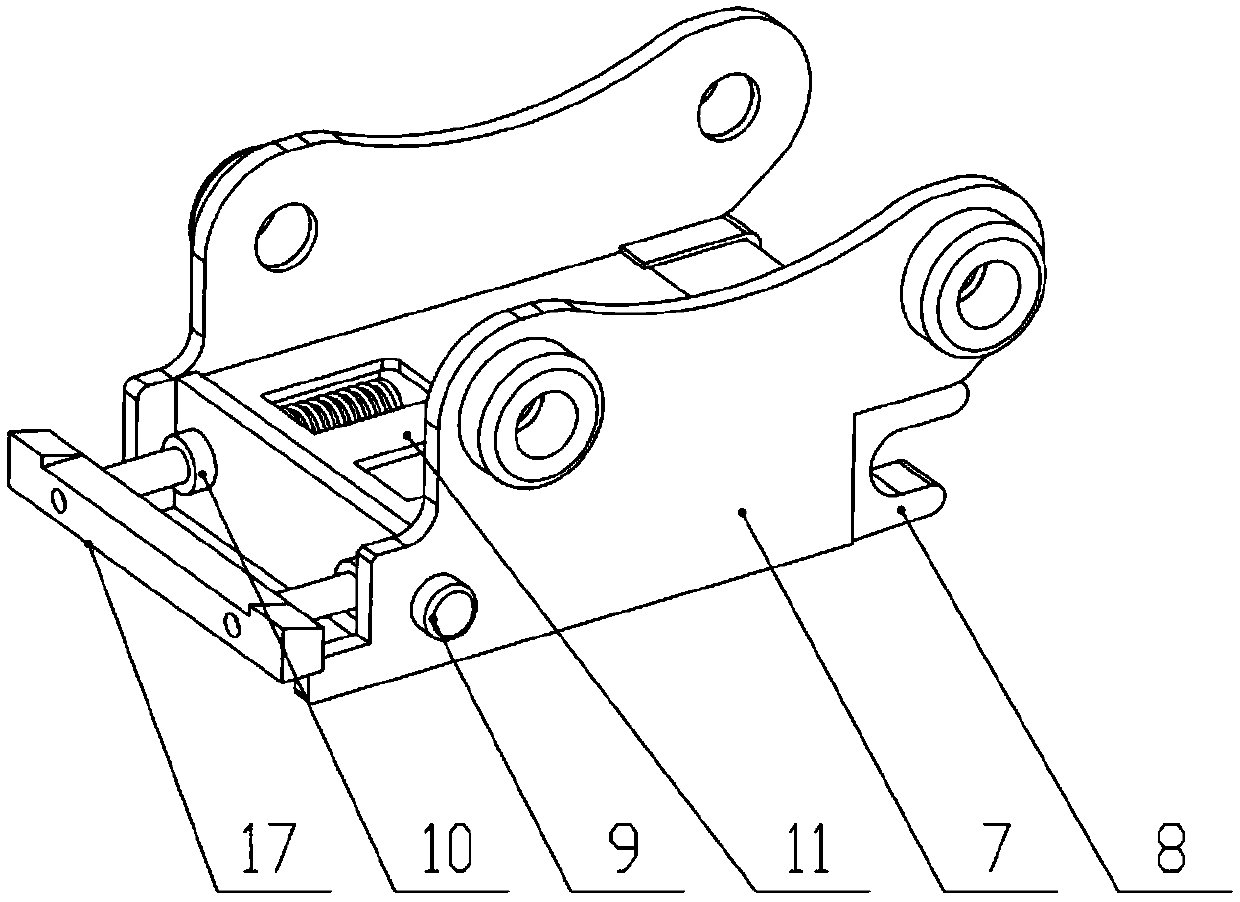 Hydraulic automatic fast-switch abutting platform