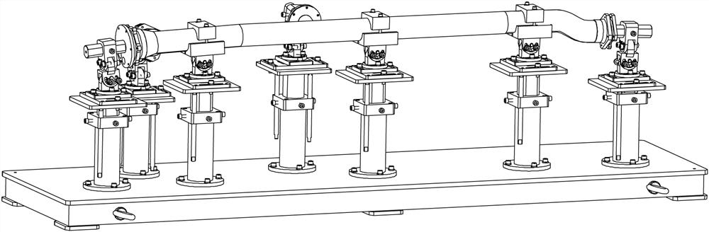 Flexible adjusting and positioning device for aviation high-temperature guide pipe and new manufacturing process