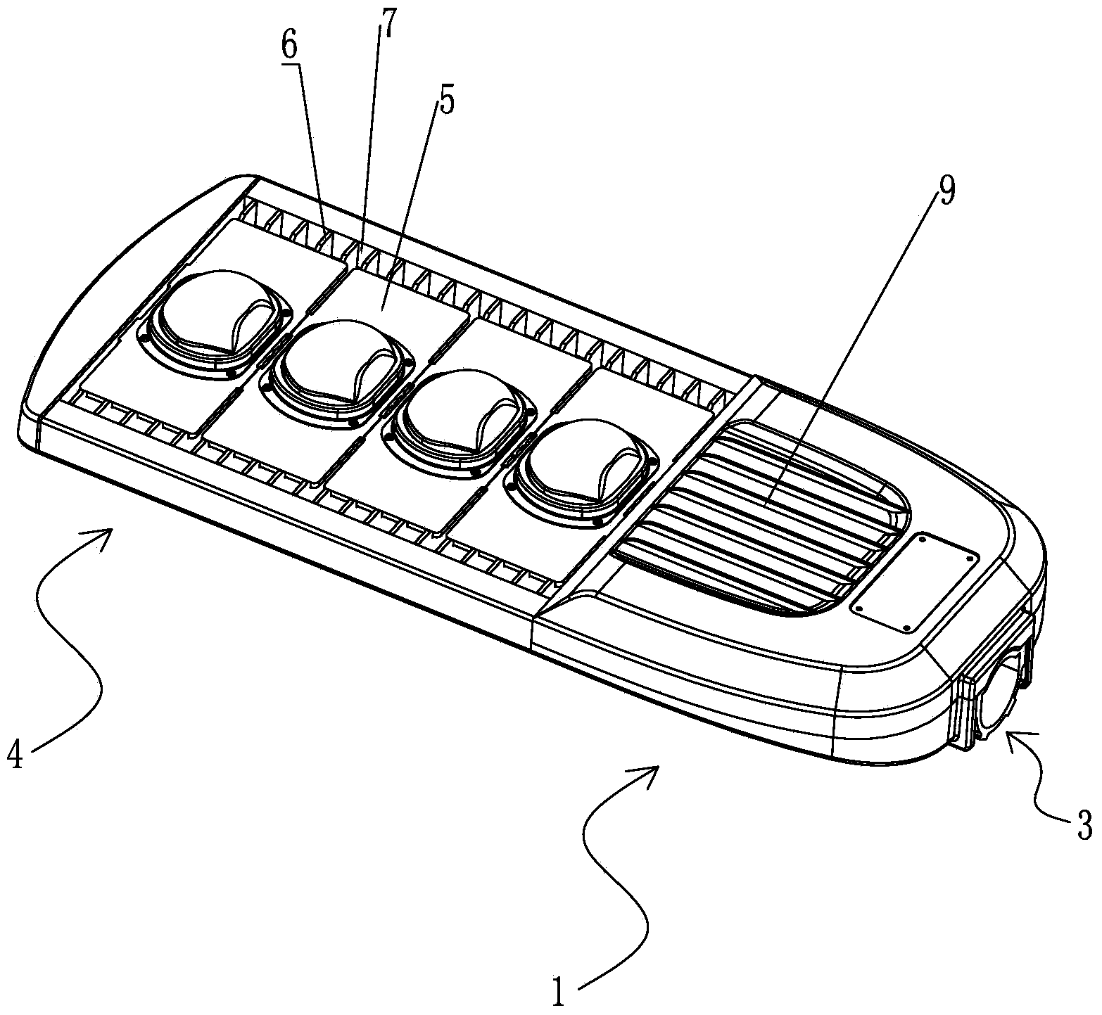 Combined type modularized LED streetlamp