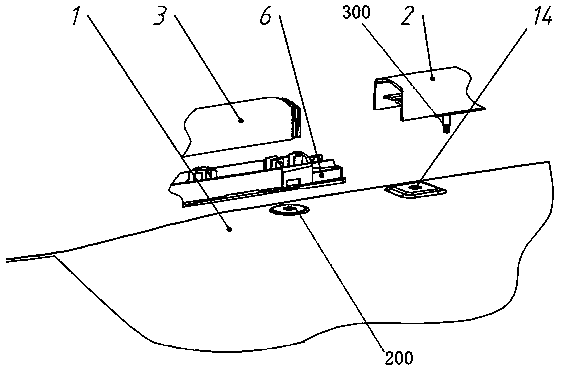 Combined butt-joint connecting device for vehicle-mounted baggage carrier