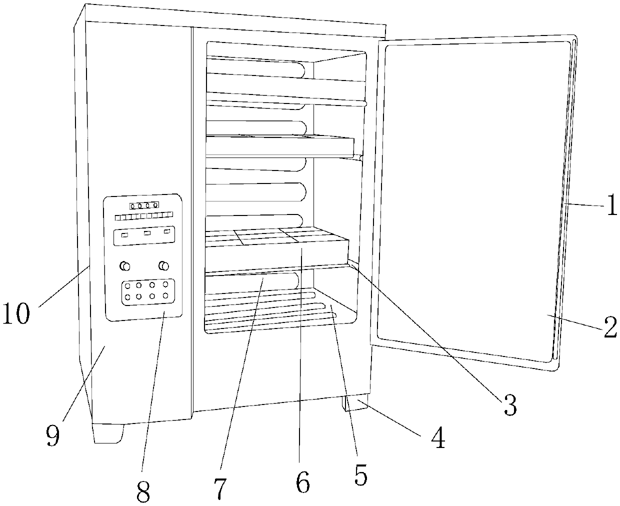 A cement curing box with intelligent temperature and humidity control for building inspection